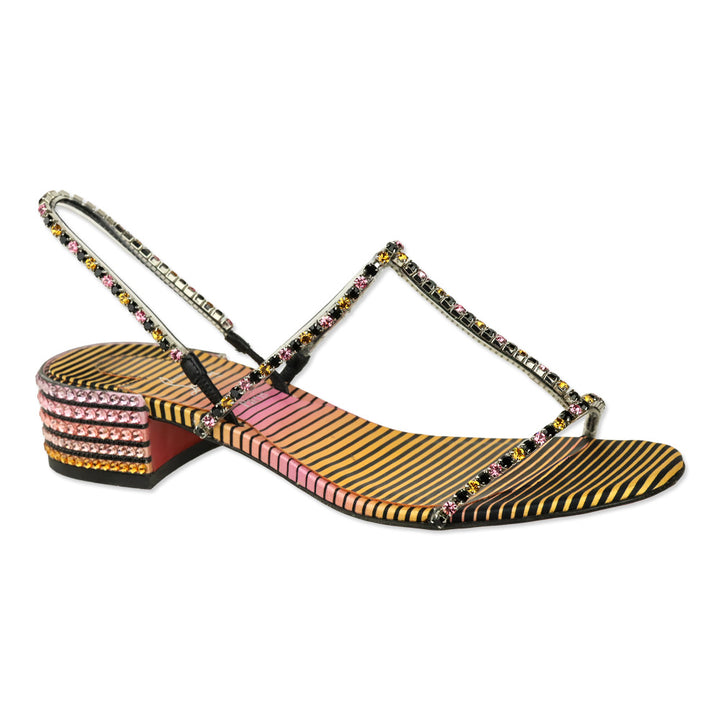 Christian Louboutin Simple Queenie 25 Aftersun Strass Sandals