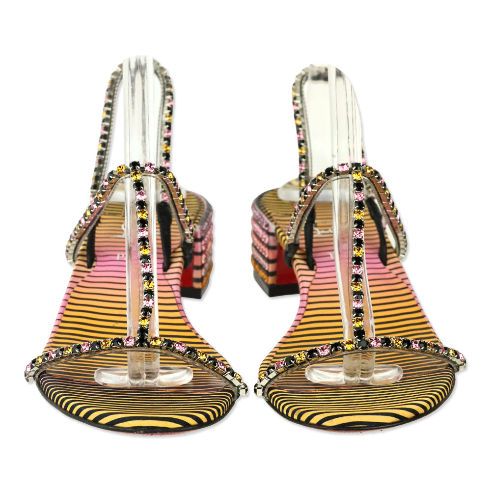 Christian Louboutin Simple Queenie 25 Aftersun Strass Sandals