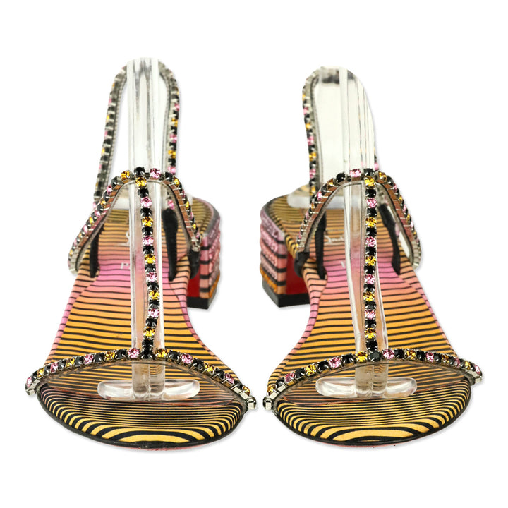 Christian Louboutin Simple Queenie 25 Aftersun Strass Sandals