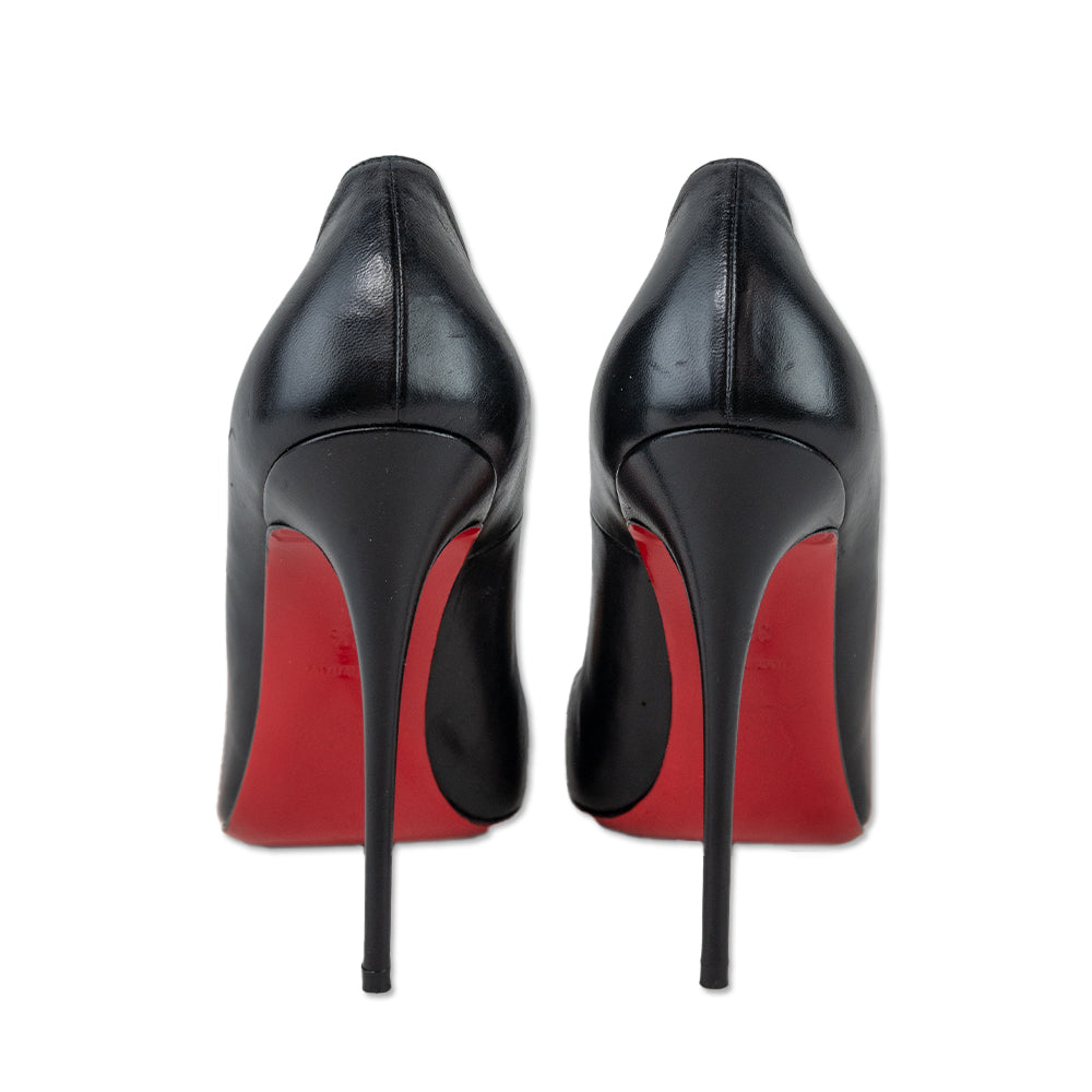 Christian Louboutin So Kate 120 Black Leather Pumps