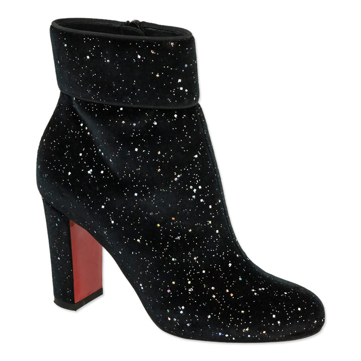 Christian Louboutin Velvet Galactic Moulamax 85 Ankle Booties