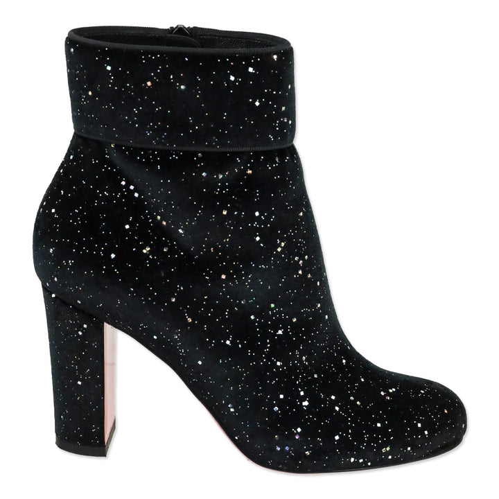 Christian Louboutin Velvet Galactic Moulamax 85 Ankle Booties