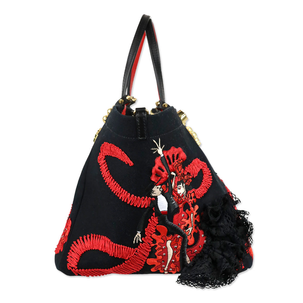 Christian Louboutin X Rossy De Palma Flamencaba Small Tote