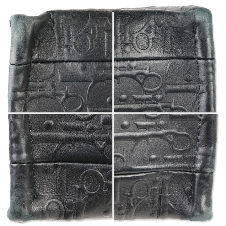 Christian Dior Black Leather Oblique Embossed Large Book Tote