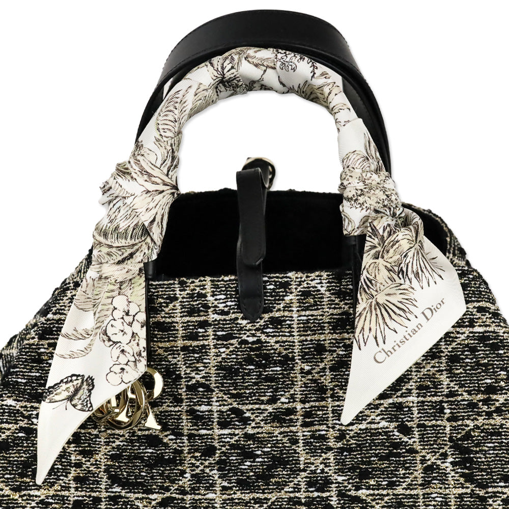 Christian Dior Cream Dioriviera Toile de Jouy Palms Mitzah Scarf