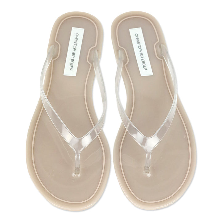 Christopher Esber Dune Clear Jo Flip Flops