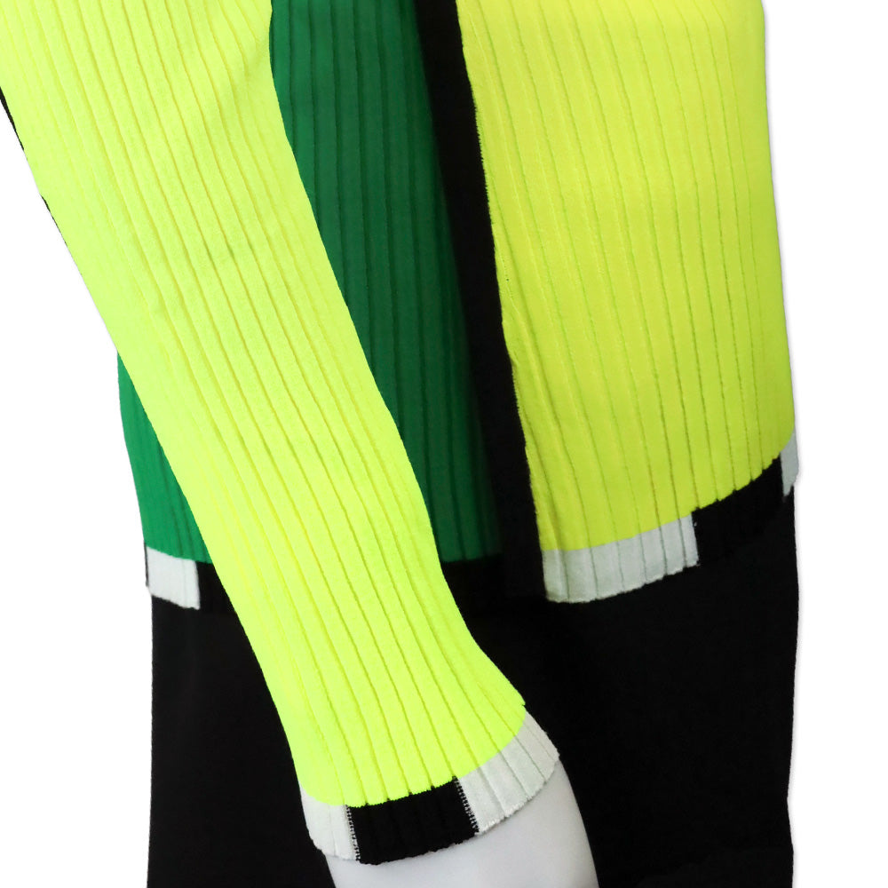 Christopher John Rogers SS21 Color-block Ribbed-knit Sweater