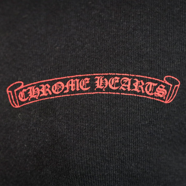 Chrome Hearts x Matty Boy "Flower Chomper" Black Crewneck Sweatshirt