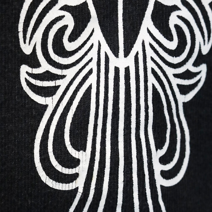 Chrome Hearts x Matty Boy "Flower Chomper" Black Crewneck Sweatshirt
