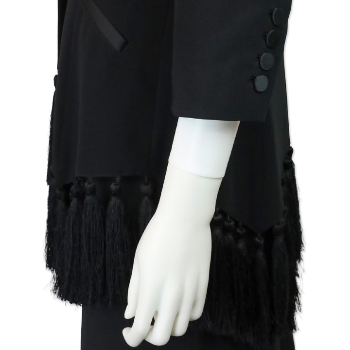 Cinq à Sept Black Violetta Tassel Blazer