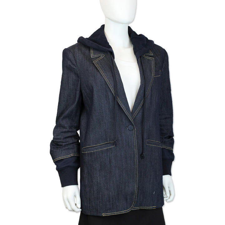Cinq à Sept Denim Hooded Khloe Blazer