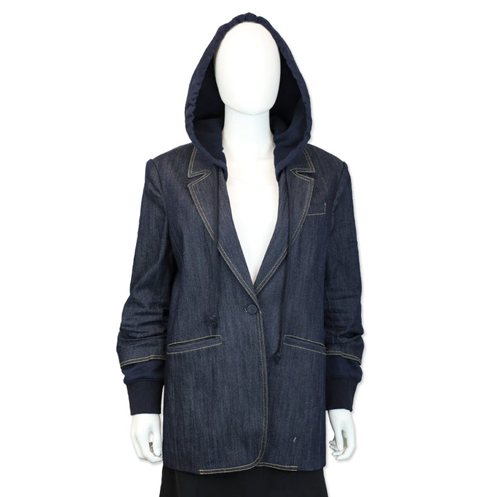 Cinq à Sept Denim Hooded Khloe Blazer