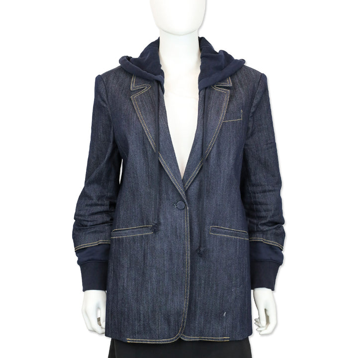 Cinq à Sept Denim Hooded Khloe Blazer