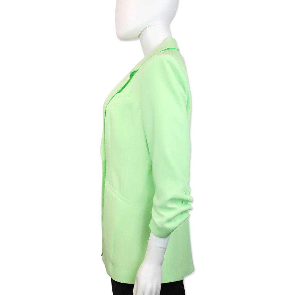 Cinq à Sept Neon Green Crepe Khloe Blazer