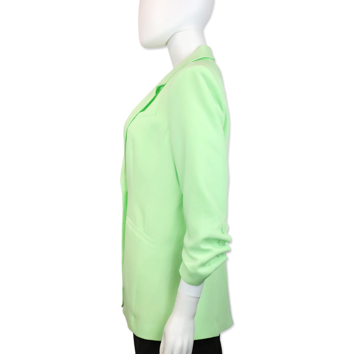 Cinq à Sept Neon Green Crepe Khloe Blazer