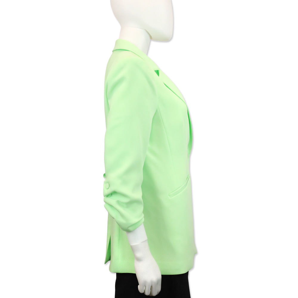 Cinq à Sept Neon Green Crepe Khloe Blazer