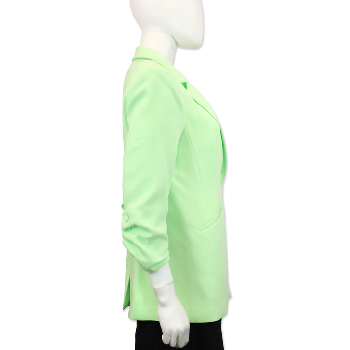 Cinq à Sept Neon Green Crepe Khloe Blazer