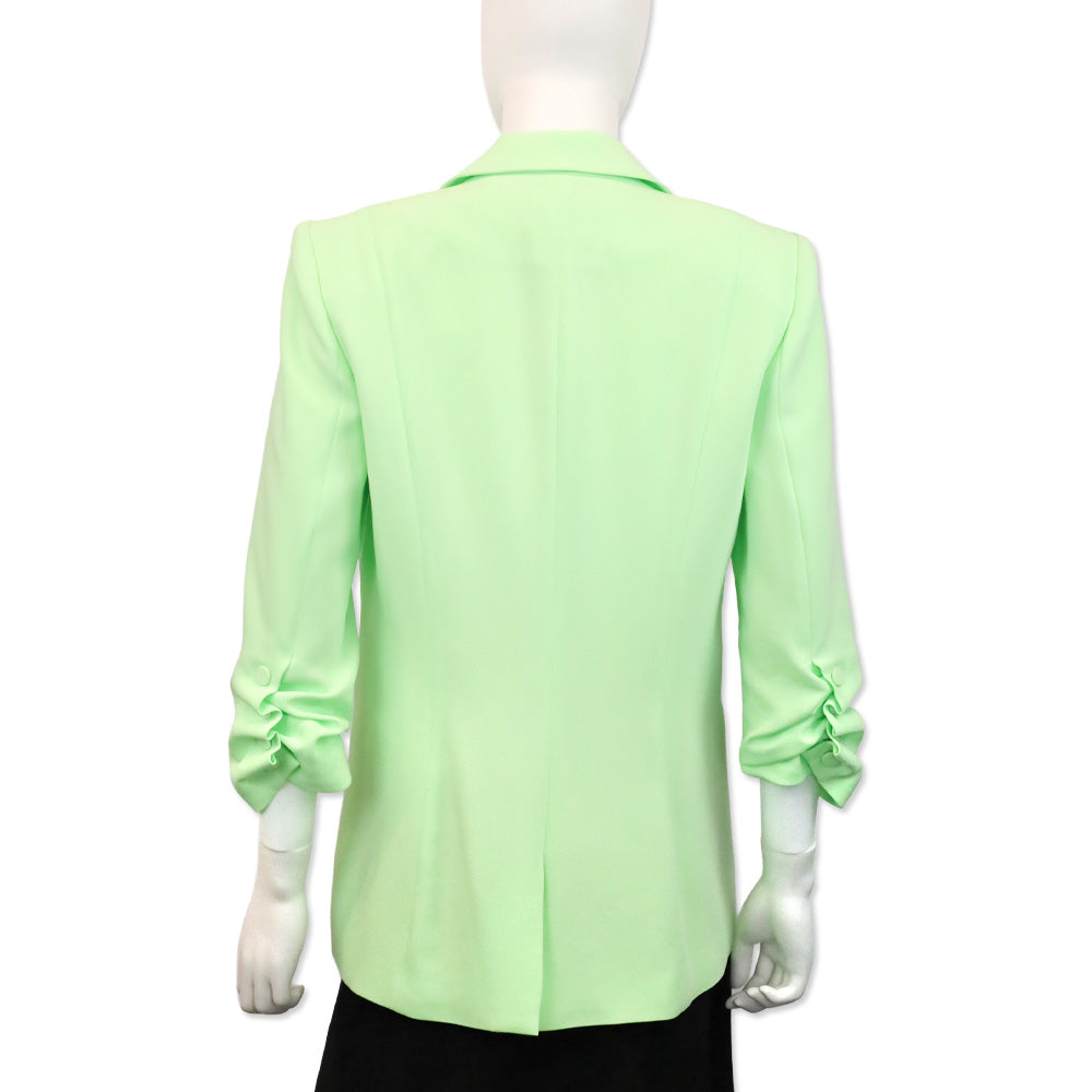 Cinq à Sept Neon Green Crepe Khloe Blazer