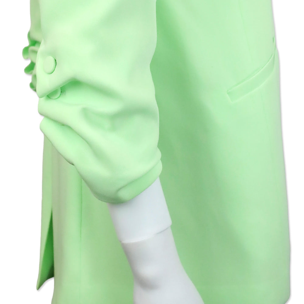 Cinq à Sept Neon Green Crepe Khloe Blazer