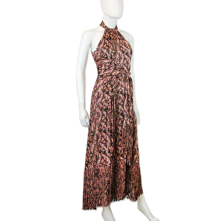 Cinq à Sept Obsidian Multi Charming Paisley Teresa Maxi Dress