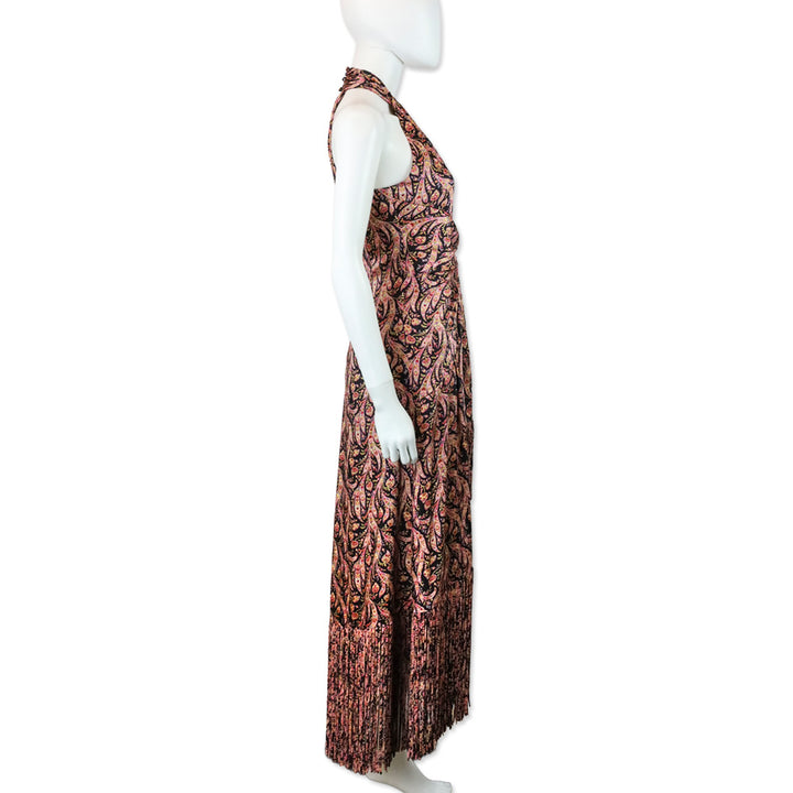 Cinq à Sept Obsidian Multi Charming Paisley Teresa Maxi Dress