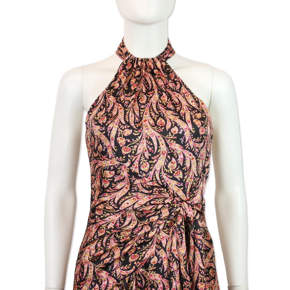 Cinq à Sept Obsidian Multi Charming Paisley Teresa Maxi Dress