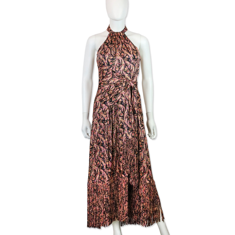 Cinq à Sept Obsidian Multi Charming Paisley Teresa Maxi Dress