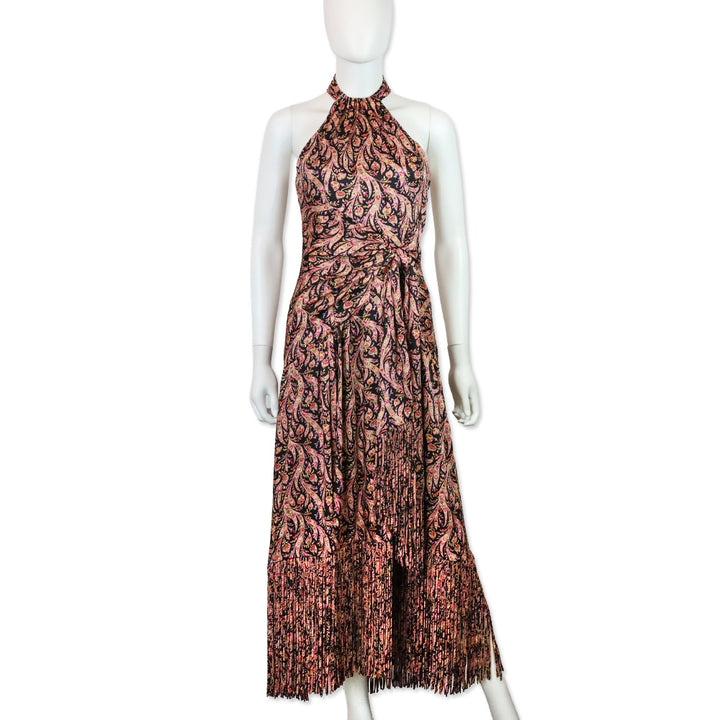 Cinq à Sept Obsidian Multi Charming Paisley Teresa Maxi Dress
