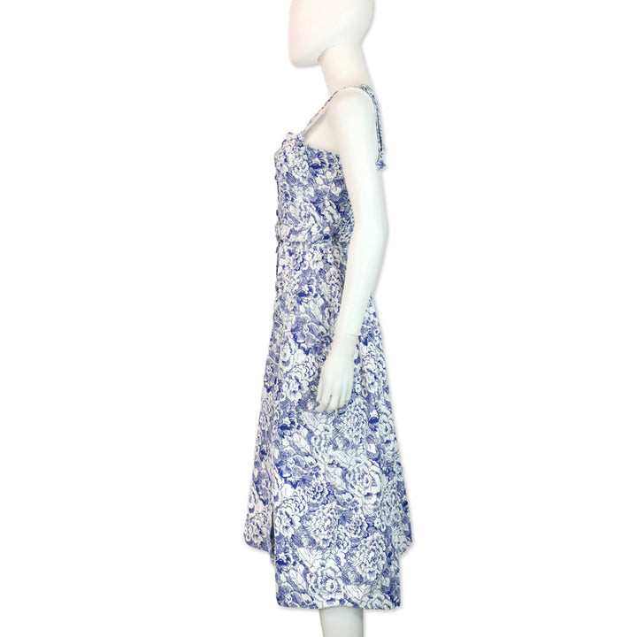 Cinq à Sept Sketchbook Floral Branwen Midi Dress