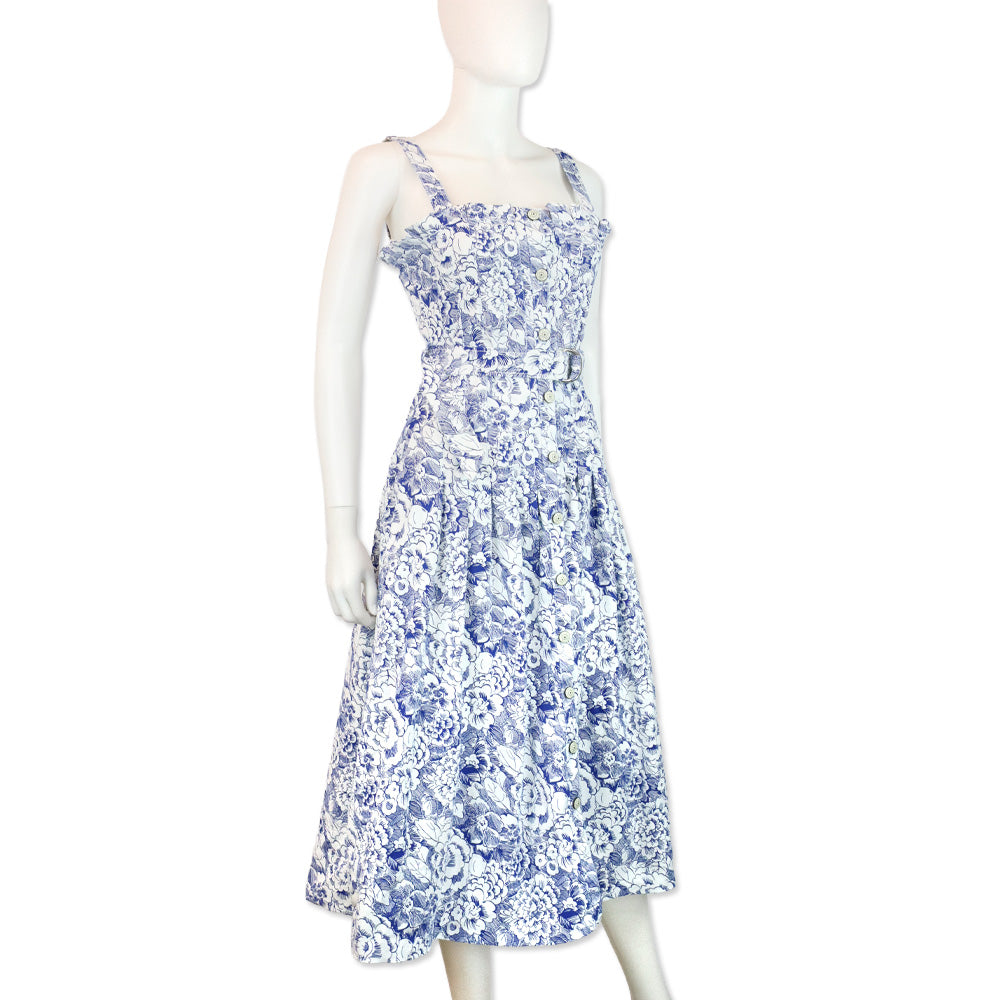 Cinq à Sept Sketchbook Floral Branwen Midi Dress