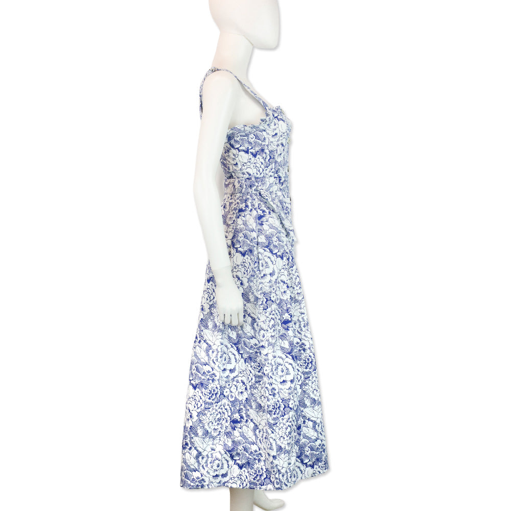 Cinq à Sept Sketchbook Floral Branwen Midi Dress