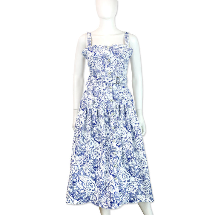 Cinq à Sept Sketchbook Floral Branwen Midi Dress