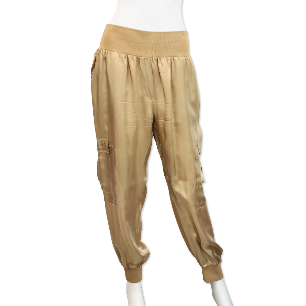 Cinq à Sept Tan Giles Cupro Cargo Pants