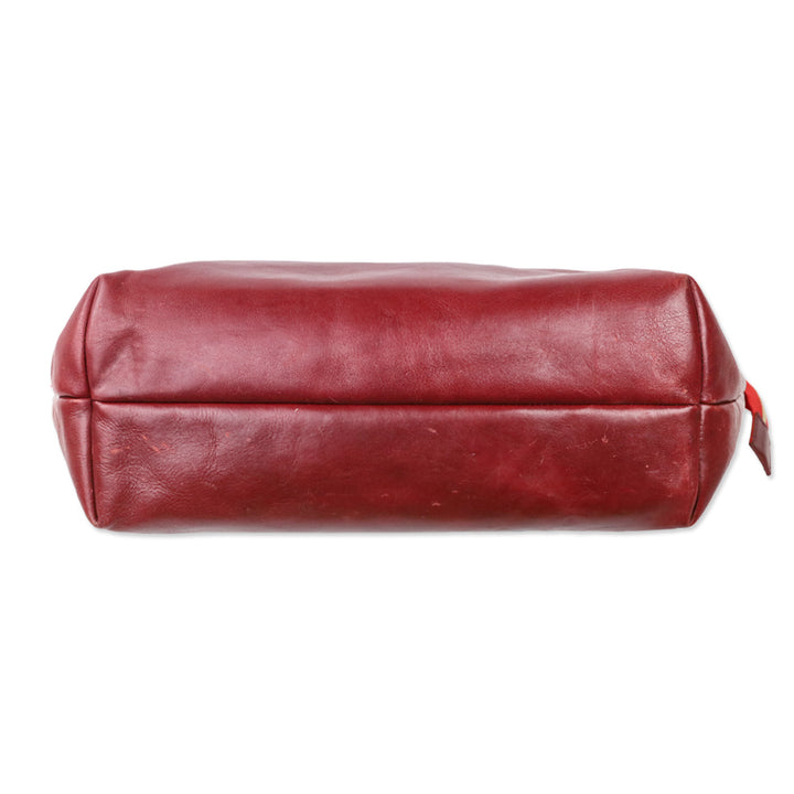 Clare V. Burgundy Le Zip Tote Bag