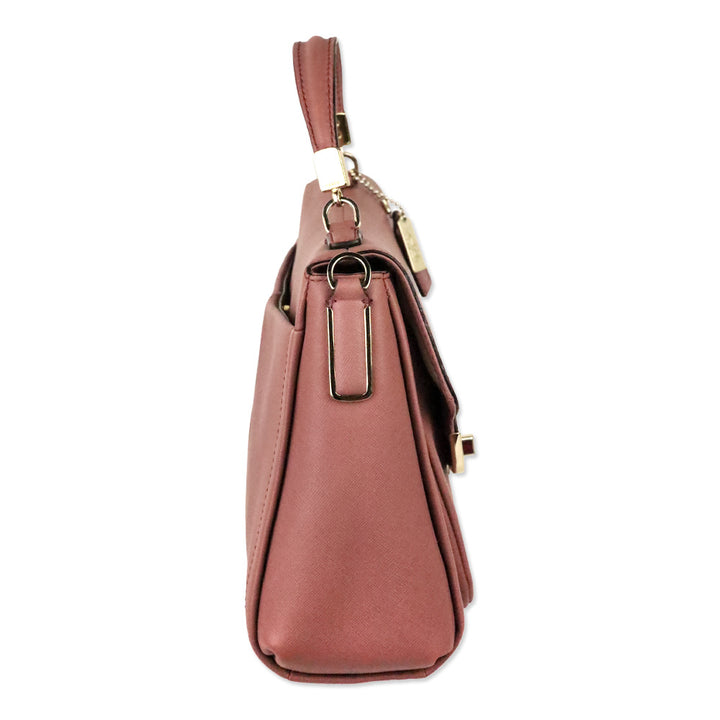 Coach 2013 Madison Sadie Mauve Pink Saffiano Leather Satchel