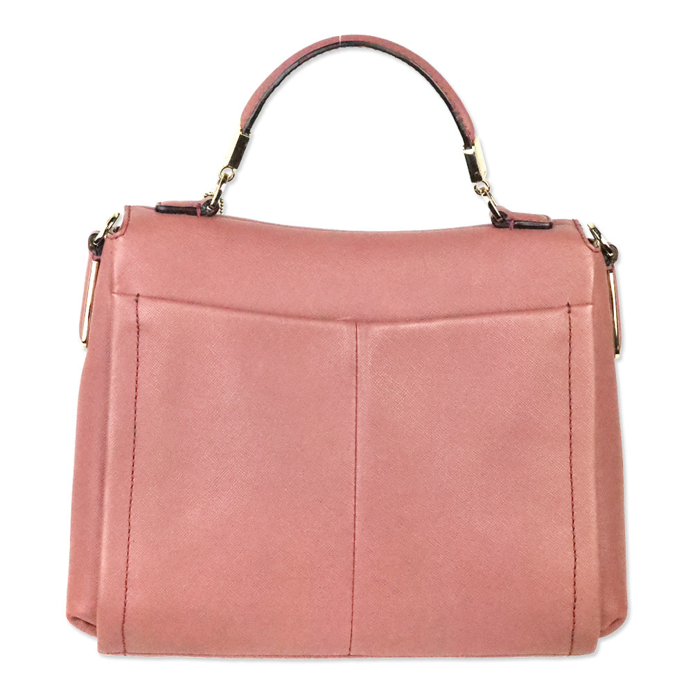 Coach 2013 Madison Sadie Mauve Pink Saffiano Leather Satchel