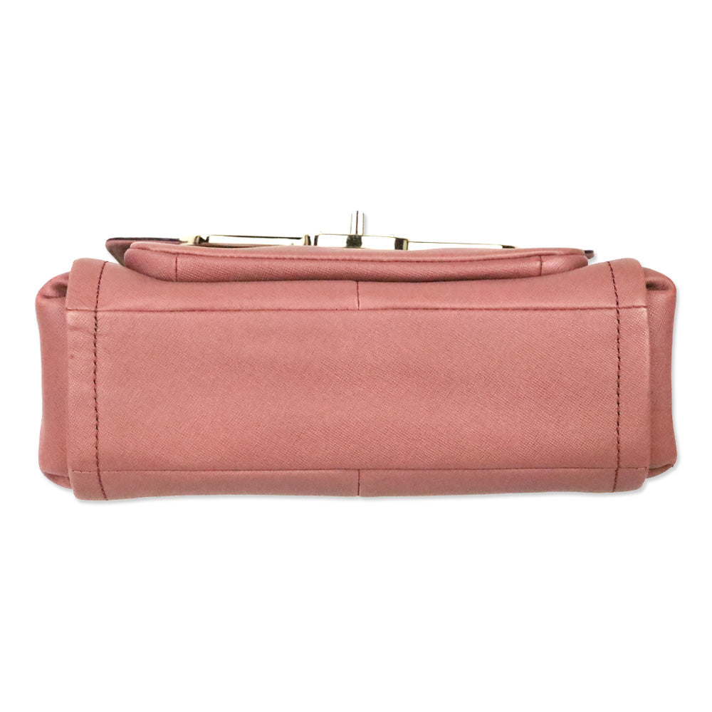 Coach 2013 Madison Sadie Mauve Pink Saffiano Leather Satchel