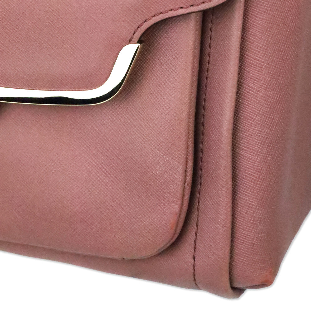 Coach 2013 Madison Sadie Mauve Pink Saffiano Leather Satchel
