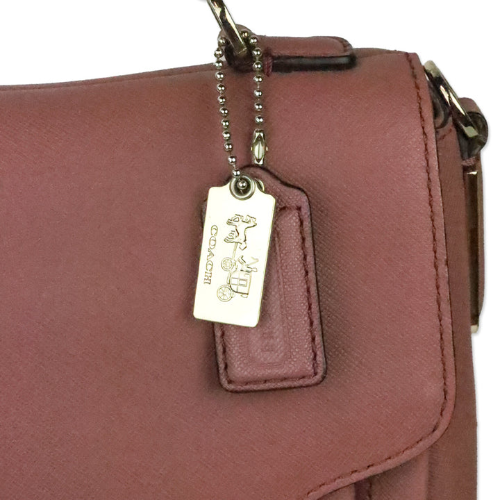 Coach 2013 Madison Sadie Mauve Pink Saffiano Leather Satchel