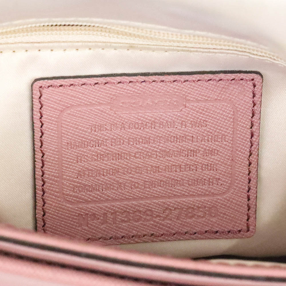 Coach 2013 Madison Sadie Mauve Pink Saffiano Leather Satchel