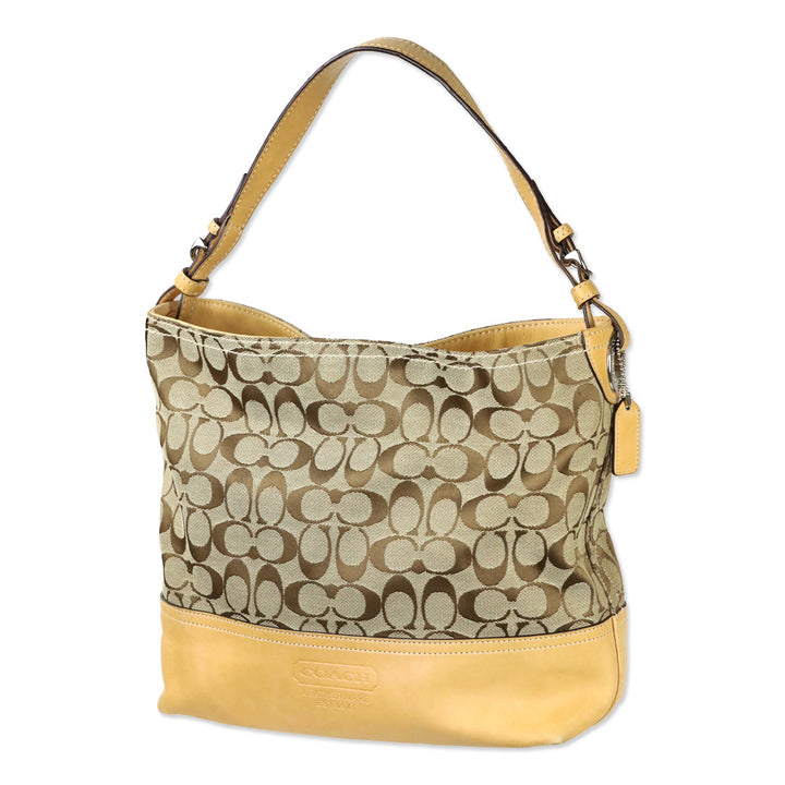 Coach 2156 Tan Signature Hobo Bag
