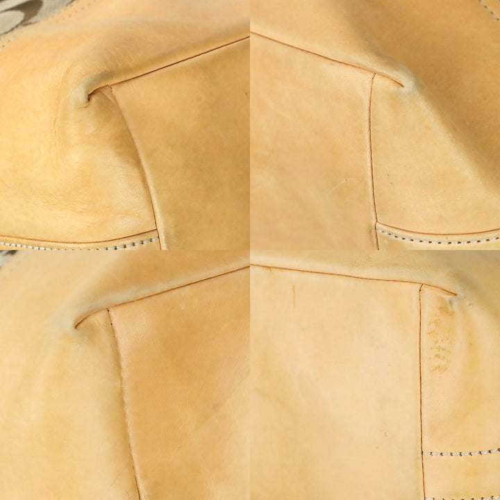 Coach 2156 Tan Signature Hobo Bag