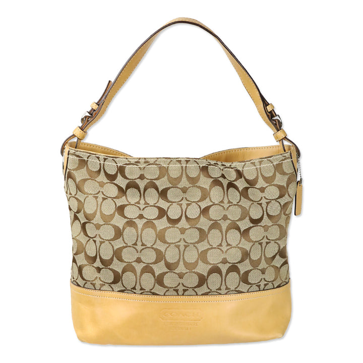 Coach 2156 Tan Signature Hobo Bag