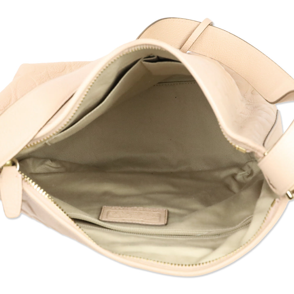 Coach 27959 Pink Legacy Embossed Leather Duffle
