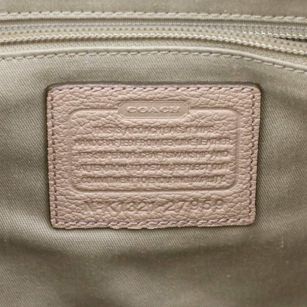 Coach 27959 Pink Legacy Embossed Leather Duffle
