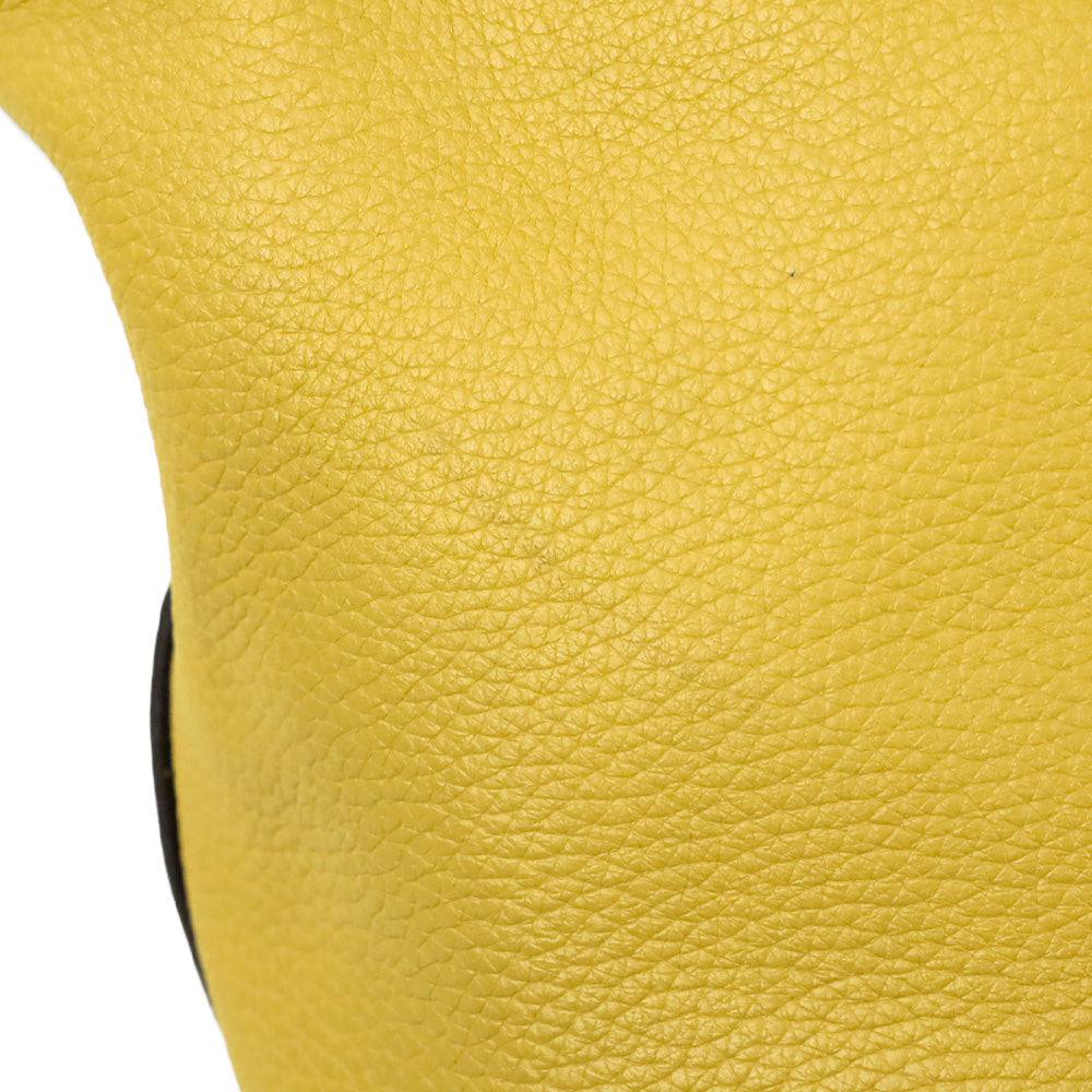 Coach 29257 Mustard Yellow Leather Large Duffle Hobo Bag