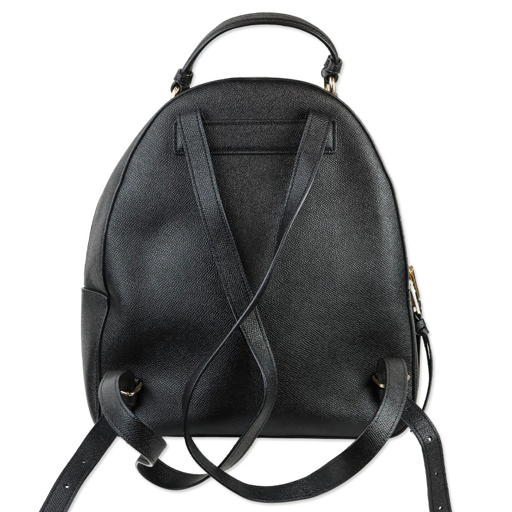 Coach 76624 Black Crossgrain Leather Jordyn Backpack