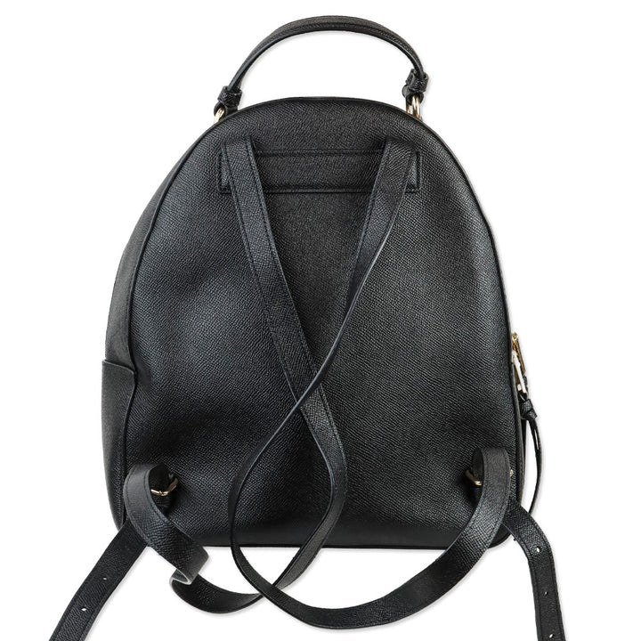 Coach 76624 Black Crossgrain Leather Jordyn Backpack