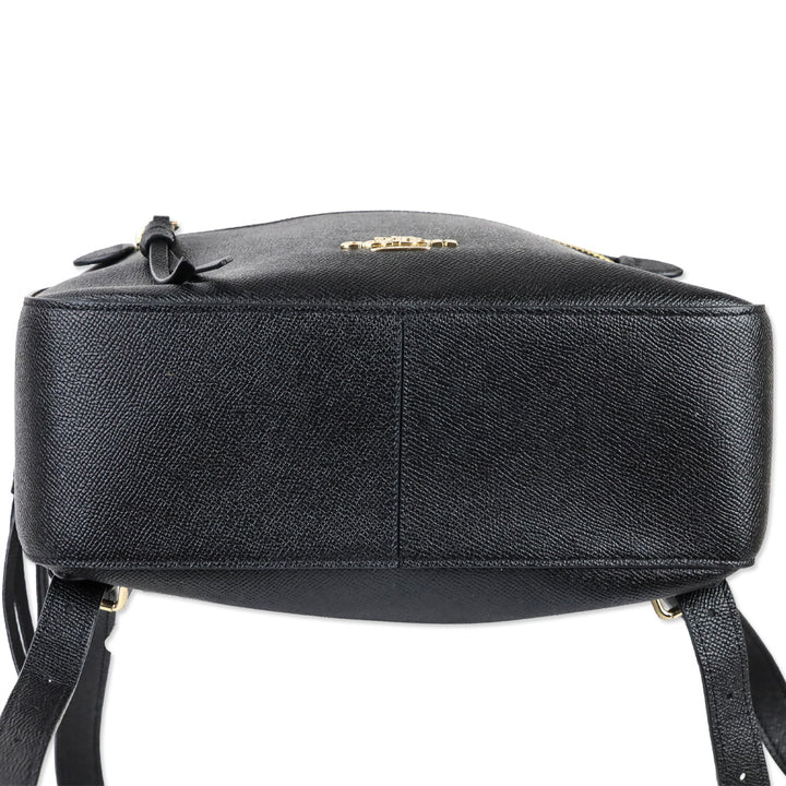 Coach 76624 Black Crossgrain Leather Jordyn Backpack