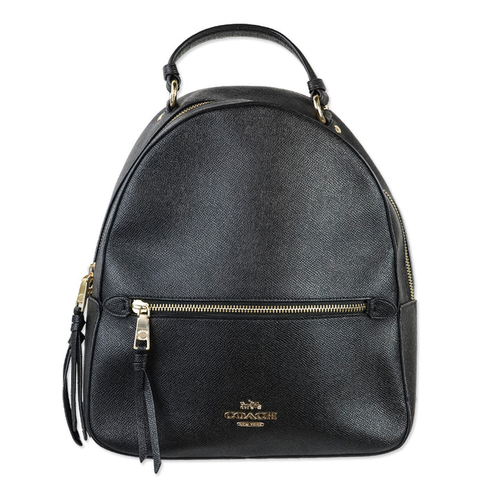 Coach 76624 Black Crossgrain Leather Jordyn Backpack